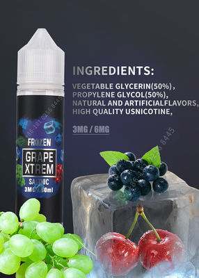 OEM 2.029OZ Vape जूस 6mg 11mg 12mg निकोटिन सामग्री FCC