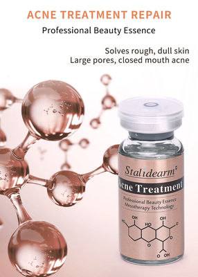 शानदार 24k Hyaluronic एसिड मेसो सीरम सेट हल्के बनावट मुँहासे उपचार समाधान 10ml बोतल