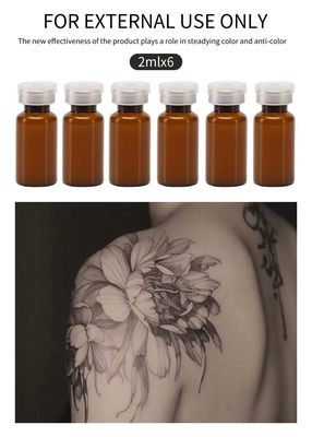 1 मिनट फास्ट-एक्टिंग टैटू एंबुलिंग क्रीम 2ml/बॉटल 6 बोतलें/सेट दर्द निवारण और स्थायी मेकअप के लिए
