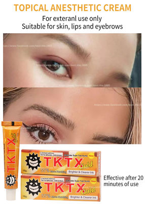 लेजर बालों को हटाने के लिए मूल TKTX येलो नंबिंग क्रीम 10g माइक्रोनिंगलिंग