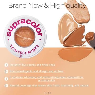 KRYOLAN SUPRACOLOR फाउंडेशन जर्मनी ओरिजिनल फेशियल लॉन्ग लास्टिंग वाटर प्रूफ मेकअप फाउंडेशन