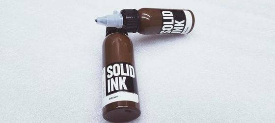 प्राकृतिक रंग स्थायी मेकअप वर्णक 30ML 60ML ठोस स्याही टैटू स्याही