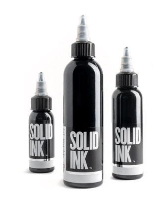 स्थायी मेकअप के लिए मैट ब्लैक सॉलिड इंक टैटू इंक फास्टर कलरिंग 30ML 60ML