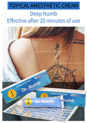 DR NUMB 10g Tattoo Painless Cream Lidocaine Cream Permanent Makeup Numbing Cream Eyeliner Tattoo Numb Cream