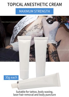 Waxing Tattoo Painless White Tube 30G Numb Anesthetic Cream White 30g Lidocaine TGel polishcal Cream